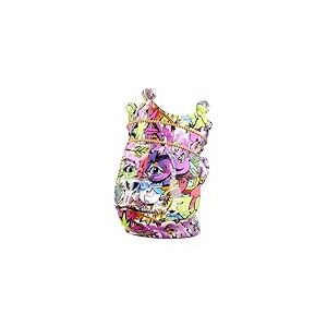 Casablanca Pot à Plantes, Motif Singe, en résine, Brillant, Multicolore, Hauteur 40 cm x Largeur 25 cm, Graffiti