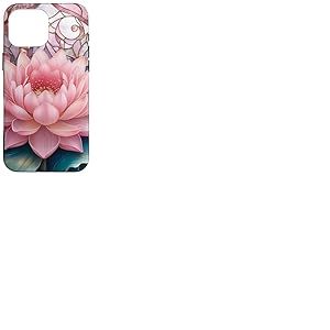 Vitrail Rose Fleurs esthétiques Fleurs Fleurs Beau Lotus Coque pour iPhone 16 Pro Max