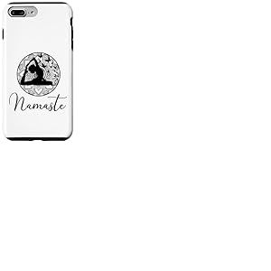 Namaste Mandala Yoga Asana Papillon Yogi Spiritualit&eacute; Cadeau Coque pour iPhone 7 Plus/8 Plus