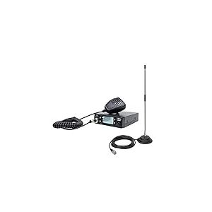 Radio USB CB PNI Escort HP 9700 et antenne CB PNI Extra 40 avec Base magnétique, Alimentation 12V/24V, Prise Allume Cigare Incluse