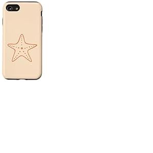 Étoile de mer Minimaliste océan Plage Mignon étoile de mer – Orange Coque pour iPhone SE (2020) / 7/8