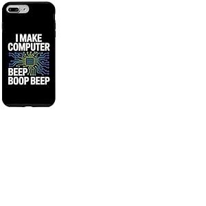 I Make Computer Beep Boop Beep Ingénieur réseau Coque pour iPhone 7 Plus/8 Plus