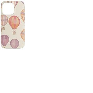 Montgolfière Vintage Pastel Coquette Mignonne Fille Coque pour iPhone 14 Pro Max