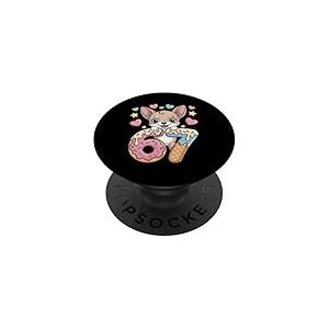67 Dog Chihuahua Ice Cream Drip Cool Meme Funny Six Seven PopSockets PopGrip Adh&eacute;sif