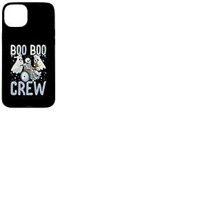 Boo Boo Crew Ghost Doctor Ambulancier Ambulancier Infirmière EMT Halloween Coque pour iPhone 15 Plus