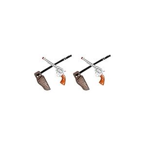 Boland 54384 - Kit Cowboy, Pistolet et Ceinture avec Licol, Accessoires pour Carnaval et f&ecirc;te &agrave; th&egrave;me, Accessoire pour Costumes de Carnaval (Lot de 2)