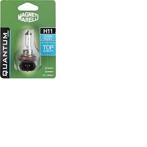 Quantum Energy Ampoule halog&egrave;ne unique Magneti Marelli H11 pour voiture, 12 V 55 W, connexion PGJ19-2