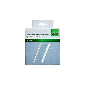 SIGEL Zb321 Lot de 2000 Attaches en Nylon pour Pistolet Textile, 4,5 cm, Transparent