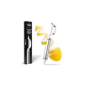 Axer Econome Legumes Tout Inox - Eplucheur Légumes et Fruits avec Lame Dentelée - Économe Legumes Lavable au Lave-vaisselle - Cuisine Accessoires Pratique - Easy Peeler