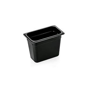 WAS 9514 200 Série 95 Xtra Valeur de Prix en Polycarbonate GN 1/4 Noir Longueur 16,5 cm Largeur 26,5 cm Hauteur 20 cm