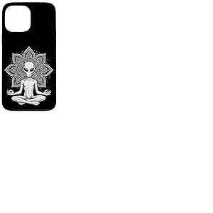 Mandala Spirituel méditation Alien drôle Zen Yoga Coque pour iPhone 13 Pro Max