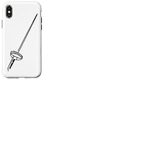 Escrime Esquisse d'escrime Équipe d'escrime Coque pour iPhone X/XS