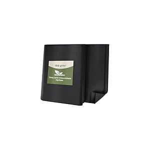 GARDENIX Toile de Jardin Contre Les Mauvaises Herbes - Perméable à l'eau - 150 g/m² - Noir - Film résistant aux UV - 0,6 x 10 m (6 m²) - Jardinière surélevée - Film de Protection Contre Les Mauvaises
