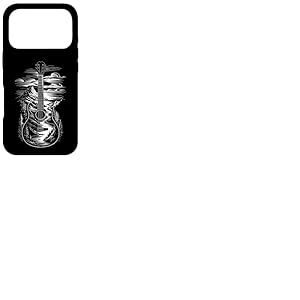 Guitare Acoustique Paysage Art Montagne Rivière Musique Coque pour iPhone 17 Pro