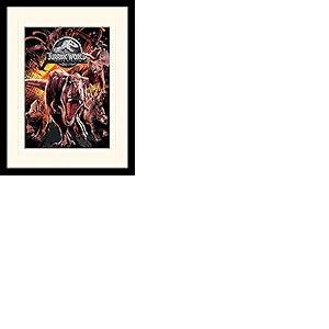 Jurassic World Fallen Kingdom (Montage) 30 x 40cm Imprimé monté et encadré