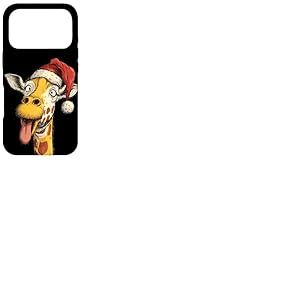 Superbe Costume de Girafe avec Chapeau de P&egrave;re No&euml;l Coque pour iPhone 17 Pro