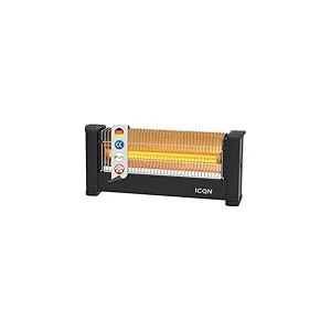 ICQN IQ.0900.APW Radiateur infrarouge sur pied pour pièces jusqu'à 9 m² 900 W IP20 Chauffage électrique 1,35 m Câble chauffant pour bureau ou maison Chauffage infrarouge