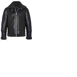Schott NYC Blouson Cuir Homme, NOIR/GRIS, XXL