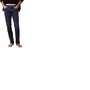 Calvin Klein Slim Jean Lv04Re777G, Blue (Dark Irving), 33W / 34L Homme