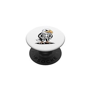 Halloween Pygargue À Tête Blanche Squelette Aigles PopSockets PopGrip Adhésif