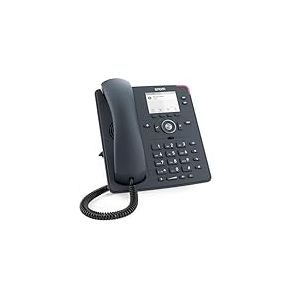 Snom D140 TéLéPhone VoIP Gris Ardoise, ÉCran LCD 2,8, Audio HD, 2 Identités SIP, PoE Classe 1, IPv4/IPv6, OpenVPN, Touches Programmables, Switch Ethernet IntéGRÉ