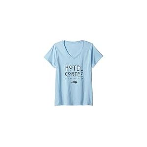 Femme American Horror Story Hotel Cortez Logo T-Shirt avec Col en V