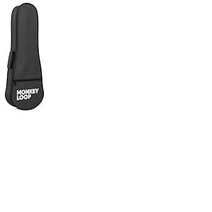 MONKEY LOOP Jungle UKB-21 – Étui pour ukulélé Soprano avec Rembourrage de 5 mm – Sac Durable pour ukulélé Soprano – Poche extérieure pour Accessoires – Poignée et Sangle arrière
