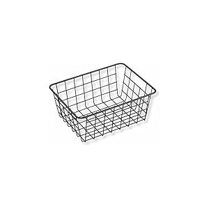 PARENCE.- Panier de Rangement en M&eacute;tal &ndash; Organisateur Rectangulaire 24x18x10 cm &ndash; Corbeille de Rangement Multi-Usage pour Salle de Bain