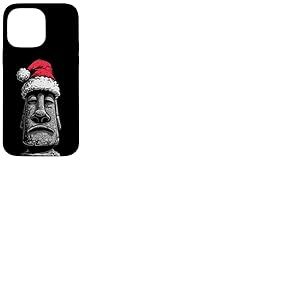 Costume de Statue de Moai drôle au Look de Noël Coque pour iPhone 14 Pro Max