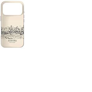 Aurora Colorado Vintage Skyline Dessin Coque pour iPhone 17 Pro