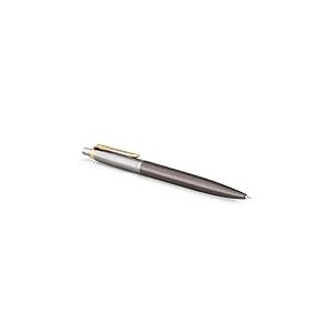 Parker Jotter XL Stylo Bille | Laque Grise avec Finitions Or | Pointe Moyenne | Recharge d'Encre Bleue | Coffret Cadeau | Cadeaux de Fin d'Études Parfaits
