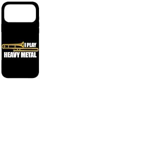 Trombone I Play Heavy Metal Trombone Coque pour iPhone 17 Pro Max