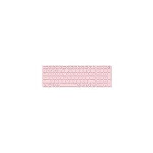 Rapoo E9700M Wireless Keyboard Wireless Keyboard Rechargeable Battery Flat Aluminium Design DE Layout QWERTZ PC & Mac - Pink
