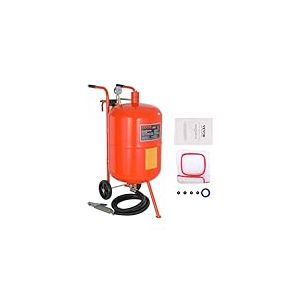 VEVOR Sableuse Haute Pression 75,7 L Kit de Sablage à Air 60-110 PSI Réservoir de Sablage Abrasif Portable avec 4 Buses en Céramique et Séparateur Huile-eau pour Élimination Peinture, Taches, Rouille