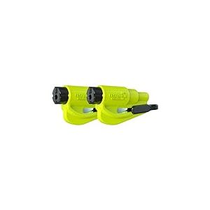 Resqme GBO-RQMTWIN Porte-Clés Sécurité, Jaune (Fluorescent), Lot de 2, Taille unique