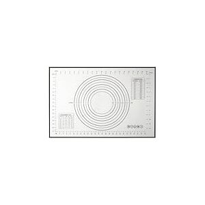 LILY COOK, KP0071, Tapis de Pâtisserie Antiadhésif 40x60cm - Surface Résistante à la Chaleur, Facile à Nettoyer, Idéal pour Pétrir et Étaler, Couleur Grise