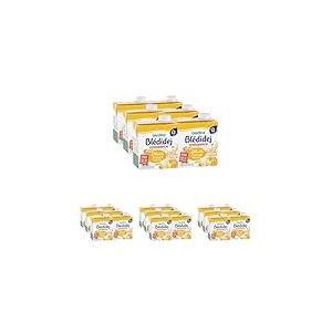 Bl&eacute;dina Bl&eacute;didej - C&eacute;r&eacute;ales b&eacute;b&eacute; Lact&eacute;es D&eacute;lice Biscuit&eacute; Vanille - D&egrave;s 12 Mois - 6 briques de 500mL (L'emballage peut varier) (Lot de 4)
