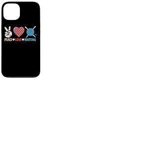 Peace Love Aiguilles à tricoter Coque pour iPhone 13