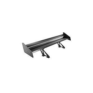 Mophorn Aileron universel 110 cm arri&egrave;re en aluminium l&eacute;ger Spoiler Aile d'ange r&eacute;glable Unique pont Racing Spoiler Bgw Drift JDM Drift Noir