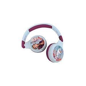 Lexibook - Disney La Reine des Neiges - Casque Audio Enfant 2-en-1 Bluetooth et Filaire, st&eacute;r&eacute;o, sans Fil, Filaire, Son limit&eacute;, Pliable, Ajustable, Fille, Bleu/Violet, HPBT010FZLXB