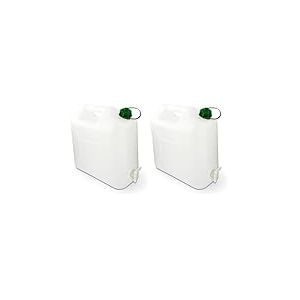 All Ride EDCO 871125200879 Bidon R&eacute;servoir d'eau avec Robinet-15L (Lot de 2)