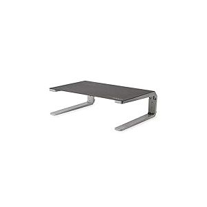StarTech.com Rehausseur écran PC en acier et aluminium avec hauteur réglable - Surelevateur moniteur jusqu'à 32" (MONSTND)