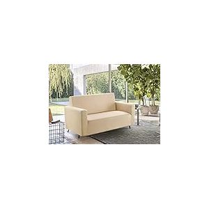 Biancheriaweb Couchage Chaud et Profond avec Produits de Colombi Housse de canapé 2 Places crème
