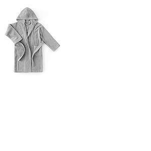 Top Towel - Confort - Peignoir Fille - Peignoir Gar&ccedil;on - 100% Coton - &Eacute;ponge 450g/m - De 2 &agrave; 4 ans - Gris