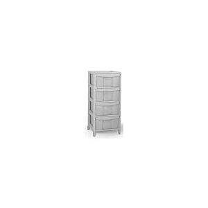 Costa Plastic Commode avec 4 tiroirs, Multicolore, Taille Unique