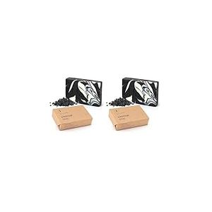 lubiu Savon au Charbon - 100g Parfum Savon Noir Corps, Savon Main Solide et Savon Visage Acné - Savon Naturel Bio - Savon Saponifié à Froid - Soap (Lot de 2)