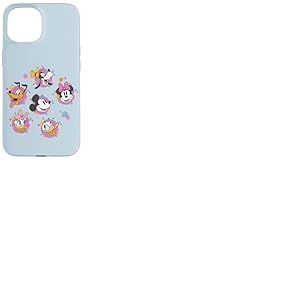 Disney Mickey & Friends Spring Easter Friendly Flower Faces Coque pour iPhone 15