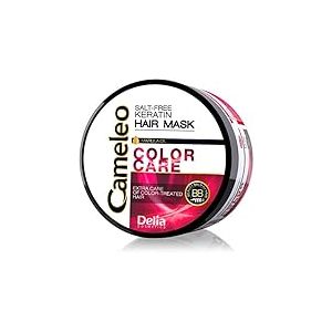 Cameleo - Masque de soin des couleurs - Masque capillaire à la kératine à l'huile de marula pour cheveux colorés - Protection de la couleur - Sans sel -200 ml