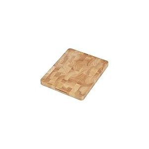 Tala Planche &agrave; d&eacute;couper rectangulaire avec poign&eacute;es int&eacute;gr&eacute;es, en bois d'h&eacute;v&eacute;a de qualit&eacute; alimentaire, id&eacute;ale pour hacher, trancher, pr&eacute;parer et servir tous les aliments, mesure 37 x 30 x 3 cm