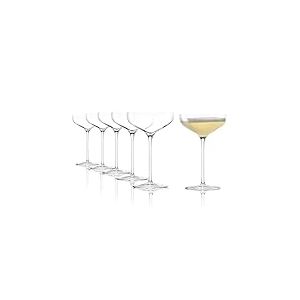 St&ouml;lzle Lausitz Coupes &agrave; Champagne SWING Lot de 6, 300ml &ndash; Verres &agrave; Champagne pour Vin Mousseux & Cocktails &ndash; Coupes en Cristal de Haute Qualit&eacute; &ndash; R&eacute;sistant aux Chocs & Lavable au Lave-Vaisselle